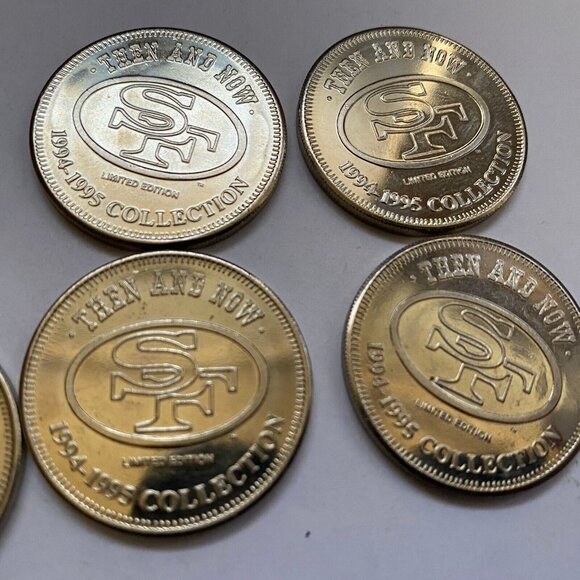 San Francisco 49ers then and now 1994-95 collectable coins 8 of 20 Lot #21 - Picture 6 of 6